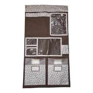 Thirty-one Brown Polka Dot Hanging Organizer